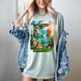 Aqua In The Skies Frutiger Aero Women's Comfort Colors T-Shirt Denim Aqua In The Skies Frutiger Aero Women's Comfort Colors T-Shirt Denim