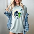 Astronaut Reading Book To Alien Shirt Moon Space Lover Kids Women's Comfort Colors T-Shirt Denim Astronaut Reading Book To Alien Shirt Moon Space Lover Kids Women's Comfort Colors T-Shirt Denim