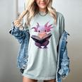 Axolotl Bookworm Reading Book Kawaii Graphic Women's Comfort Colors T-Shirt Denim Axolotl Bookworm Reading Book Kawaii Graphic Women's Comfort Colors T-Shirt Denim