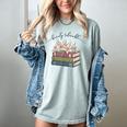 Barely Tolerable Book Lover Floral Quote Pride And Prejudice Women's Comfort Colors T-Shirt Denim