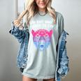 Bi Shy And Ready To Cry Bisexual Introvert Bi Pride Women's Comfort Colors T-Shirt Denim