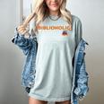 Biblioholic Definition Reading Nerd Book Lovers Geek Women's Comfort Colors T-Shirt Denim