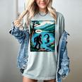 Bigfoot Sasquatch Loch Ness Monster Introvert Bruh Women's Comfort Colors T-Shirt Denim