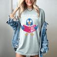 This Is My Book Character Costume Cute Pigeon Kids Reading Women's Comfort Colors T-Shirt Denim