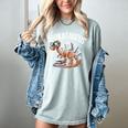 Book Dinosaur T-Rex Bookworm Dino Book Reading Women's Comfort Colors T-Shirt Denim