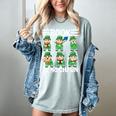 Book Leprechaun St Patrick's Day Library Librarian Reading Women's Comfort Colors T-Shirt Denim