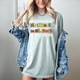 Bookcase Driving My Husband Crazy One Book At A Time Women's Comfort Colors T-Shirt Denim