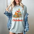 All Booked For Christmas Gingerbread Christmas Tree Book Kid Women's Comfort Colors T-Shirt Denim