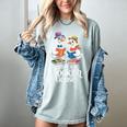 Bookish Goose Cute Geese With Hats Reading Books Women's Comfort Colors T-Shirt Denim Bookish Goose Cute Geese With Hats Reading Books Women's Comfort Colors T-Shirt Denim