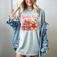 Books Are My Love Language Teddy Bear Book Lovers Valentine Women's Comfort Colors T-Shirt Denim