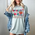 Books Are My Love Language Valentines Book Lover Librarian Women's Comfort Colors T-Shirt Denim