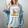 Books And My Savannah Cat Owner Savannah Cat Lover Women's Comfort Colors T-Shirt Denim