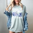 Born To Nap Forced To Exist Lazy Skeleton Couch Introverts Women's Comfort Colors T-Shirt Denim Born To Nap Forced To Exist Lazy Skeleton Couch Introverts Women's Comfort Colors T-Shirt Denim