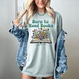Born To Read Books Forced To Read Emails Book Lover Women's Comfort Colors T-Shirt Denim