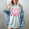 Breast Cancer Awareness I Wear Pink In Memory Of My Mom Women's Comfort Colors T-Shirt Denim