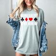 Bridge Is A Test Of My Memory Bridge Player Card Game Women's Comfort Colors T-Shirt Denim