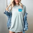 Bytes Of Memories Digital Nostalgia Concept Line Women's Comfort Colors T-Shirt Denim