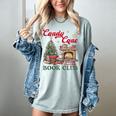 Candy Cane Book Club Holiday Party & Book Exchange Women's Comfort Colors T-Shirt Denim Candy Cane Book Club Holiday Party & Book Exchange Women's Comfort Colors T-Shirt Denim