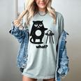 Cat What Humor Introvert Anti-Social Women's Comfort Colors T-Shirt Denim Cat What Humor Introvert Anti-Social Women's Comfort Colors T-Shirt Denim