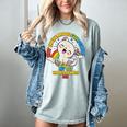 Cat Mom Loves Cats Dad Not In The Mood For People Introvert Women's Comfort Colors T-Shirt Denim