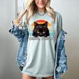 Cat Pun Introvert Anti Social Ew People Kitty Women's Comfort Colors T-Shirt Denim