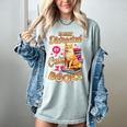 Cat Shirts For Women Book Lover Shirt Cats And Books Women's Comfort Colors T-Shirt Denim