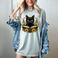 Cat For Women Book Lover Cute Cat And Book Women's Comfort Colors T-Shirt Denim