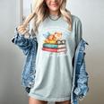 Cats And Books Easily Distracted By Book & Cat Lover Men Women Kids Women's Comfort Colors T-Shirt Denim Cats And Books Easily Distracted By Book & Cat Lover Men Women Kids Women's Comfort Colors T-Shirt Denim