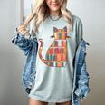 Cats Reading Books Librarian Library Readers Women's Comfort Colors T-Shirt Denim