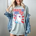 Childless Cat Ladies Vote Kamala Harris Cute Comic Book Cat Women's Comfort Colors T-Shirt Denim