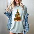 Christmas Book Tree Bookshelf Holiday For Readers Librarians Women's Comfort Colors T-Shirt Denim Christmas Book Tree Bookshelf Holiday For Readers Librarians Women's Comfort Colors T-Shirt Denim