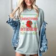 Christmas Introvert Team Introvert Introverted Xmas Women's Comfort Colors T-Shirt Denim