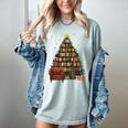 Christmas Tree Bookshelf Book Lover Library Women's Comfort Colors T-Shirt Denim Christmas Tree Bookshelf Book Lover Library Women's Comfort Colors T-Shirt Denim