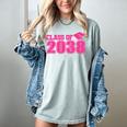 Class Of 2038 Pink Girls Growing Up School Memory Graduation Women's Comfort Colors T-Shirt Denim