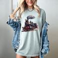 Classic Steam Train Enthusiasts Nostalgia For Train Lovers Women's Comfort Colors T-Shirt Denim Classic Steam Train Enthusiasts Nostalgia For Train Lovers Women's Comfort Colors T-Shirt Denim