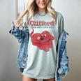 Clifford The Big Red Dog Clifford And Emily Book Cover Women's Comfort Colors T-Shirt Denim