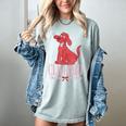 Clifford The Big Red Dog Pink Text With Bow Illustrated Book Women's Comfort Colors T-Shirt Denim Clifford The Big Red Dog Pink Text With Bow Illustrated Book Women's Comfort Colors T-Shirt Denim