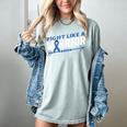 Colon Cancer Awareness Month Memory Loss Blue Ribbon Women's Comfort Colors T-Shirt Denim