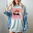 Cool Cat Meme Ew People Anti Social Introvert Cute Cat Women's Comfort Colors T-Shirt Denim