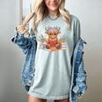 Cute Baby Highland Cow Reading Book Lover Toddler Women's Comfort Colors T-Shirt Denim Cute Baby Highland Cow Reading Book Lover Toddler Women's Comfort Colors T-Shirt Denim