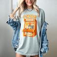 Cute Cats Retro 1980's Arcade Nostalgia Old Game Cabinet Women's Comfort Colors T-Shirt Denim