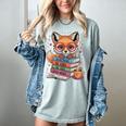 Cute Fox Read More Be Kind Stay Weird Reader Geek Book Lover Women's Comfort Colors T-Shirt Denim