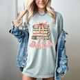 Dada Book First Chapter Birthday Family Matching Party Women's Comfort Colors T-Shirt Denim
