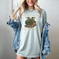 Easily Distracted By Books And Dragons Graphic Premium Women's Comfort Colors T-Shirt Denim