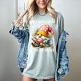 Easily Distracted By Books And Gnomes Book Reading Gnome Women's Comfort Colors T-Shirt Denim