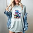 Easily Distracted By Dragons And Books Women's Comfort Colors T-Shirt Denim