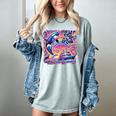 EAT THE RICH 90S NOSTALGIA WHALE ORCA YAHCT RETRO Women's Comfort Colors T-Shirt Denim