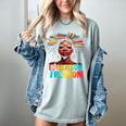 Education Is Freedom Afro Books Women's Comfort Colors T-Shirt Denim