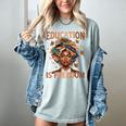 Education Is Freedom Teacher Books Black History Month Women's Comfort Colors T-Shirt Denim Education Is Freedom Teacher Books Black History Month Women's Comfort Colors T-Shirt Denim