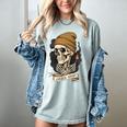 Elder Emo Skeleton Beanie Nostalgia Scene Aesthetic Women's Comfort Colors T-Shirt Denim Elder Emo Skeleton Beanie Nostalgia Scene Aesthetic Women's Comfort Colors T-Shirt Denim